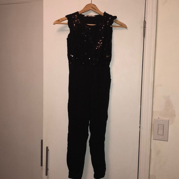 sequin jumpsuit h&m